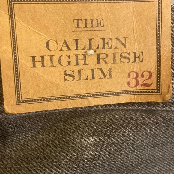 POLO RALPH LAUREN GREY HIGH WAIST SLIM
STRAIGHT CROP JEANS Size 32 NWT - Picture 13 of 15